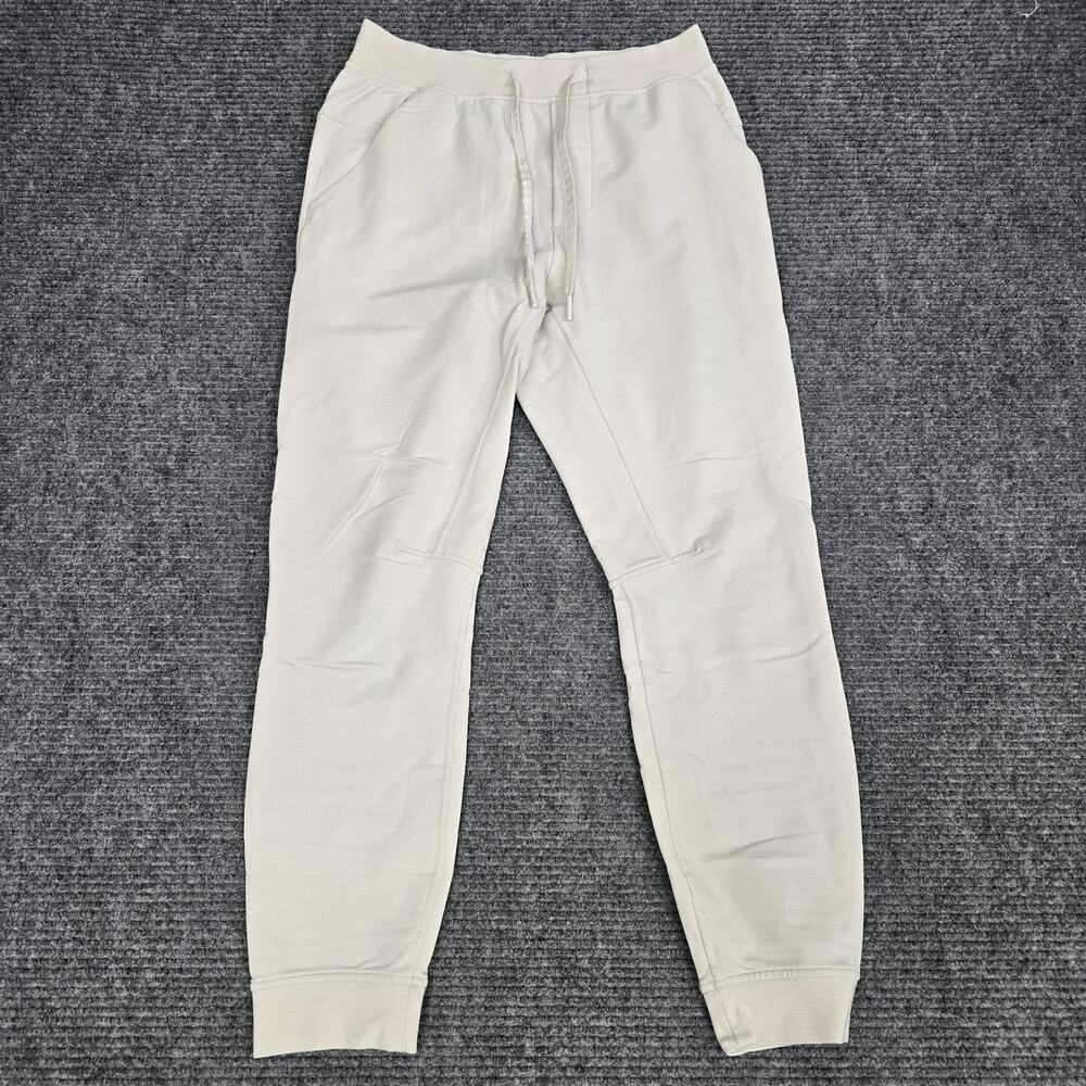 Lululemon City Sweat Jogger Mens Small Light Ivory Cream French Terry LM5AJ7S